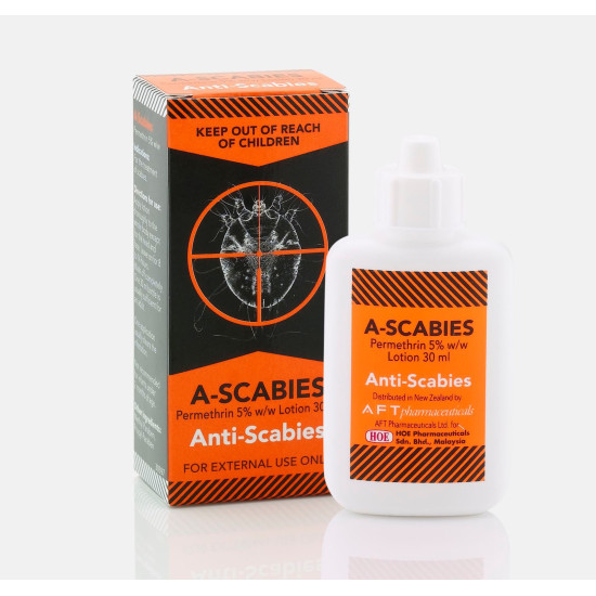 A-Scabies Permethrin 5% Lotion