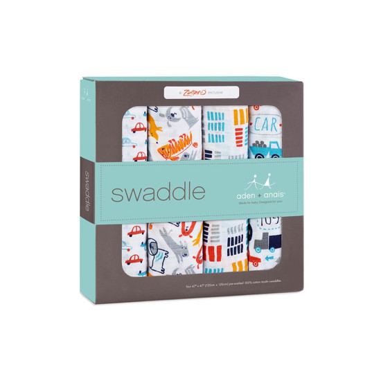 Aden + Anais Zutano Pup in Tow Classic Swaddles