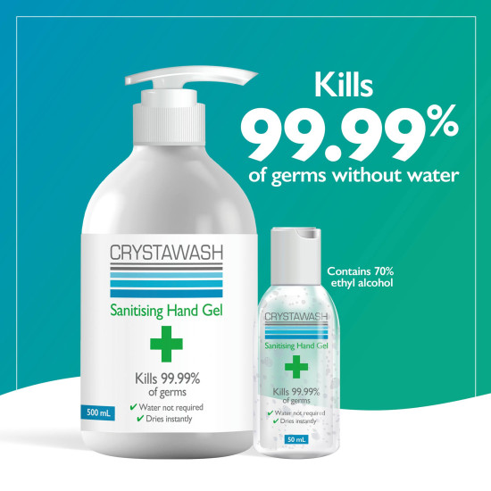 Crystawash Hand Sanitiser Gel