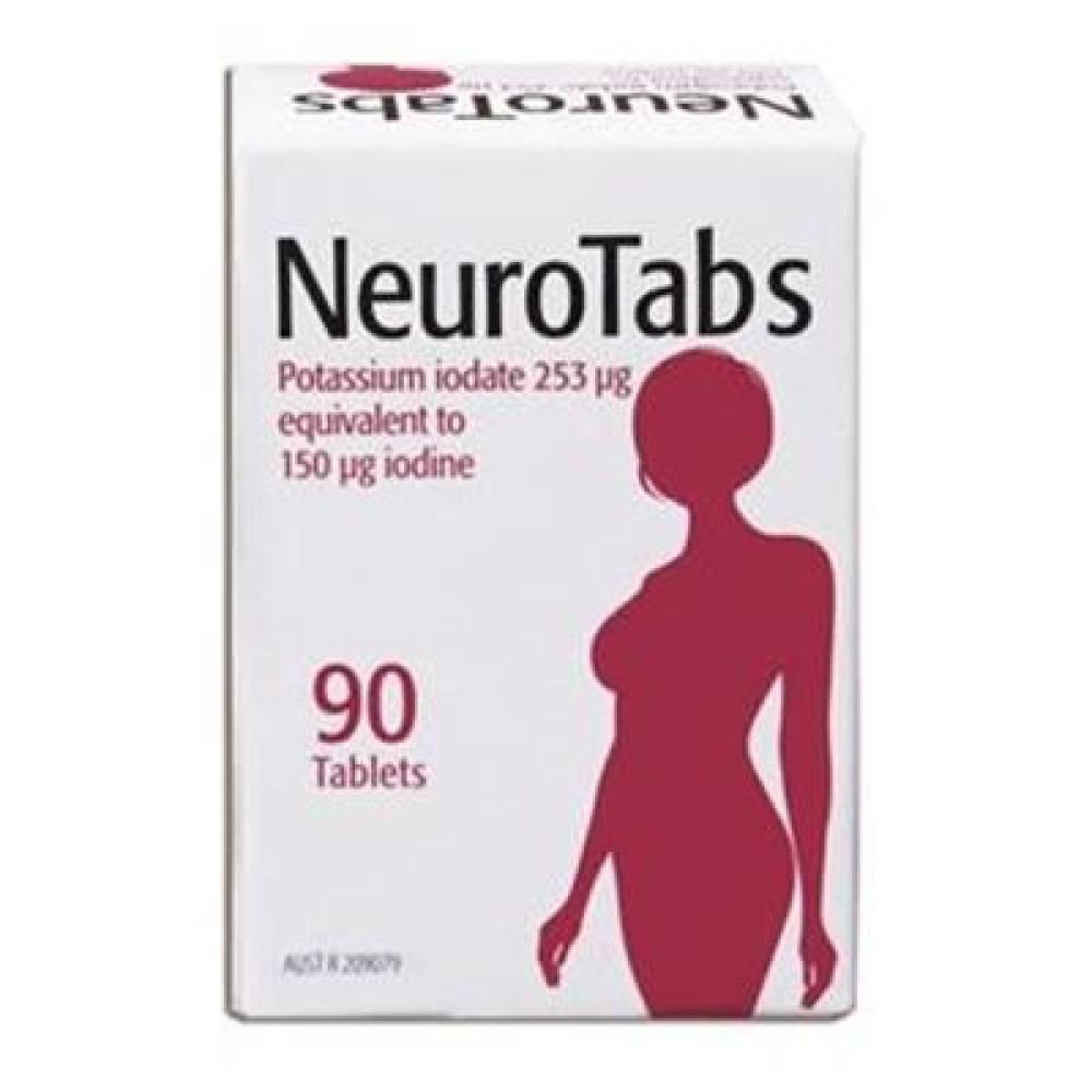 Neurotabs Iodine 150ug 90 Tablets Birkenhead Healthplus