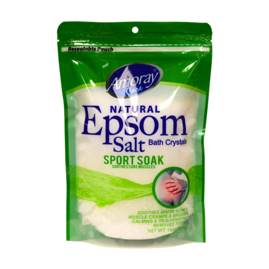 Amoray Care Sport Soak Epsom Bath Salt 454g