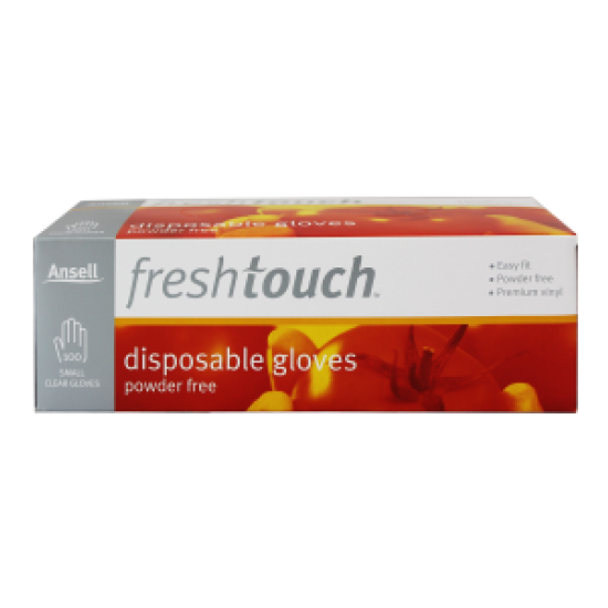 Ansell Freshtouch Disposable Gloves Powder Free Large Size 100s