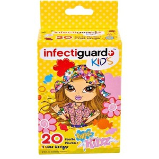 Bandaid Infectiguard Bratz Kids 20 Pieces