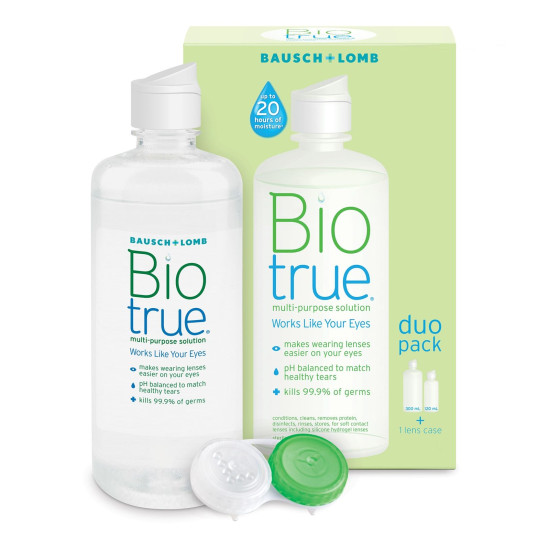 Bausch + Lomb Biotrue Contact Lenses Solution Duo Pack 300ml + 120ml