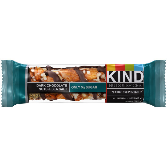 Be Kind Nut Bars Dark Chocolate Nuts & Sea Salt 40g