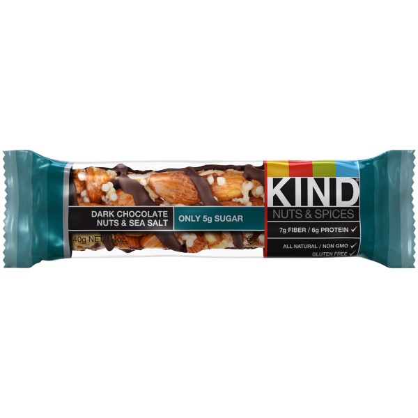 Be Kind Nut Bars Dark Chocolate Nuts & Sea Salt 40g