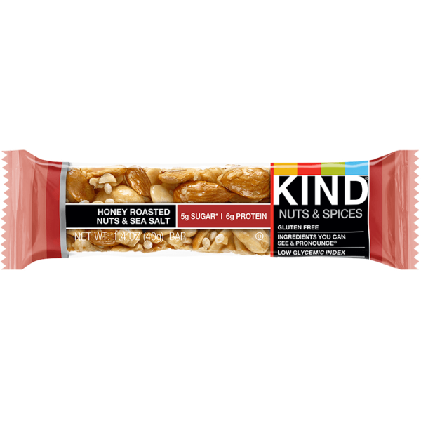 Be Kind Nut Bars Honey Roasted Nuts & Sea Salt 40g