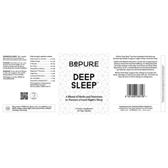 BePure Deep Sleep 180 Capsules