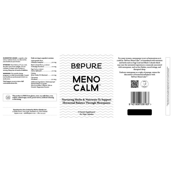 BePure MenoCalm 180 Capsules