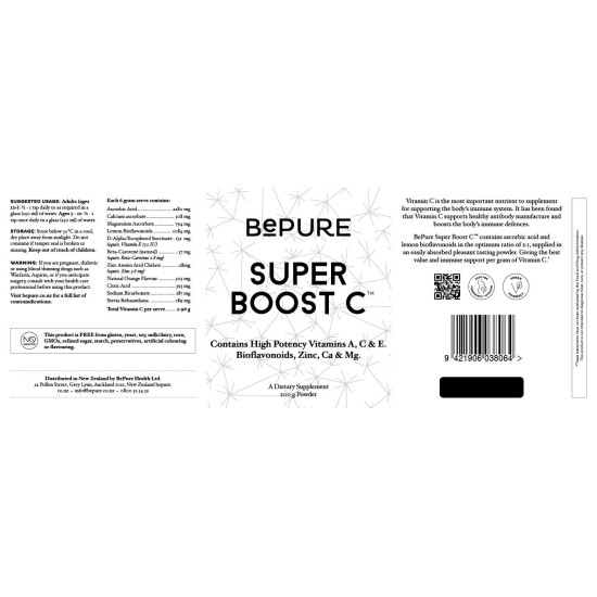 BePure Super Boost Vitamin C 200g Powder