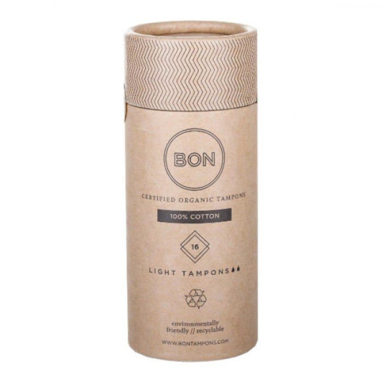 Bon Certified Organic Tampons Light 16s