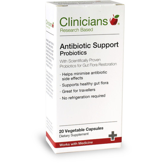 Clinicians Antibiotic Support 20 Capsules