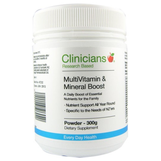 Clinicians MultiVitamin & Mineral Boost Powder 300g