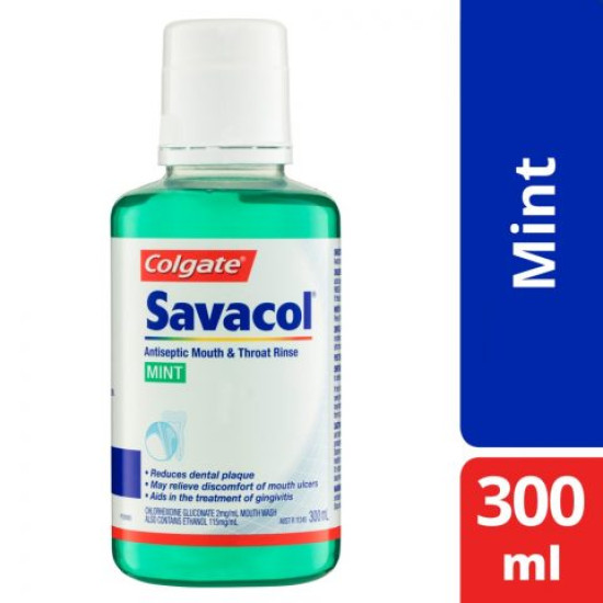 Savacol Antiseptic Mouth Rinse Original Mint 300ml