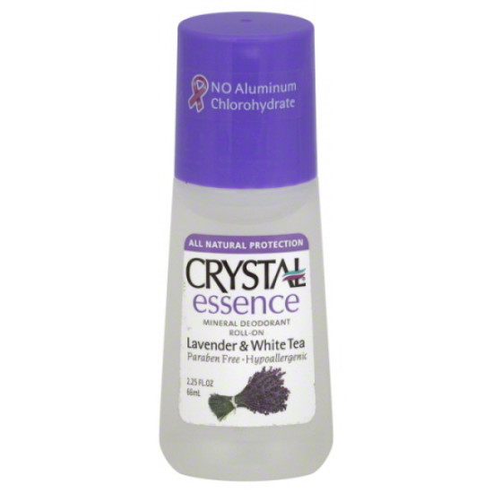 Crystal Mineral Deodorant Roll on Essence Lavender & White Tea 66ml