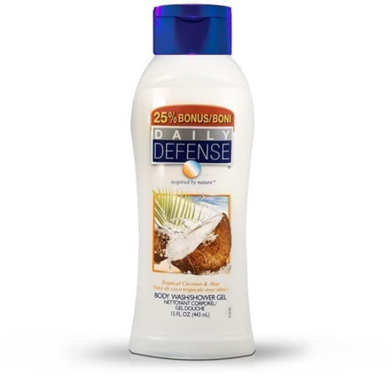 Daily Defense Tropical Coconut & Aloe Body Wash 443ml