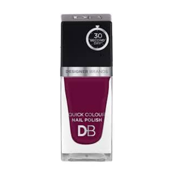 Designer Brands Quick Colour Nail Polish 15.5ml Aubergine