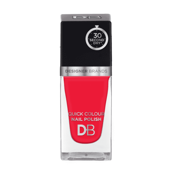 Designer Brands Quick Colour Nail Polish 15.5ml Orange Red