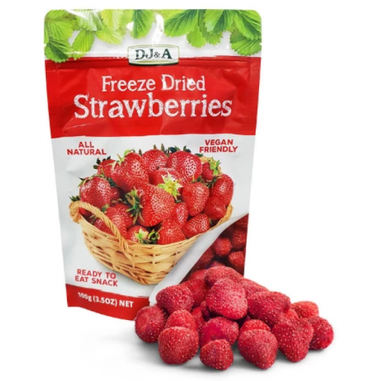 DJ&A Freeze Dried Strawberries 100g