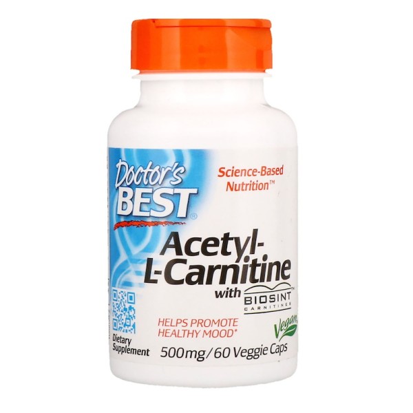 Doctor's Best Acetyl-L-Carnitine 500mg 60 Capsules