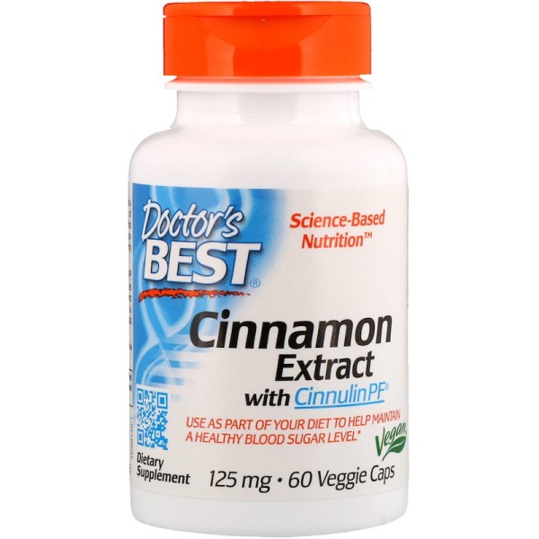 Doctor's Best Cinnamon Extract 125mg 60 Capsules