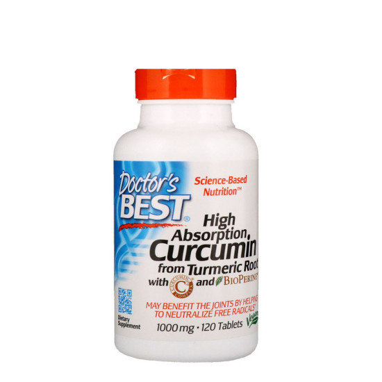 Doctor's Best High Absorption Curcumin 1000mg 120 Tablets