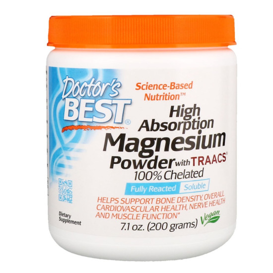 Doctor's Best High Absorption Magnesium Powder 100% Chelated 200g