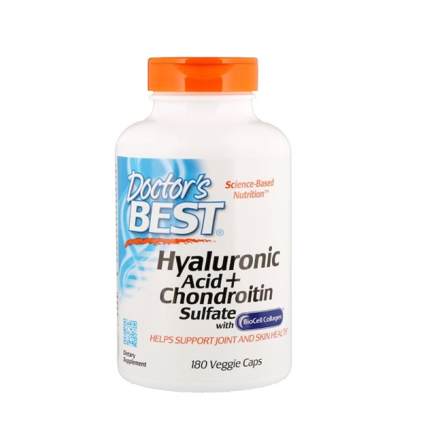Doctor's Best Hyaluronic Acid Plus Chondroitin Sulfate 180 Capsules