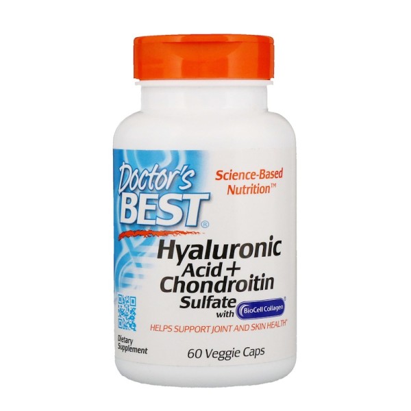 Doctor's Best Hyaluronic Acid Plus Chondroitin Sulfate 60 Capsules