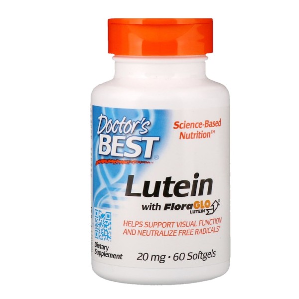 Doctor's Best Lutein with FloraGlo 20mg 60 Softgels