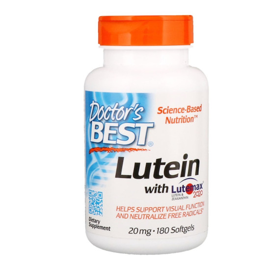 Doctor's Best Lutein & Meso-Zeaxanthin 20mg 180 Softgels