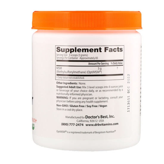 Doctor's Best MSM Powder 250g