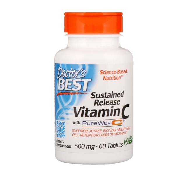 Doctor's Best Sustained Release Vitamin C 500mg 60 Tablets