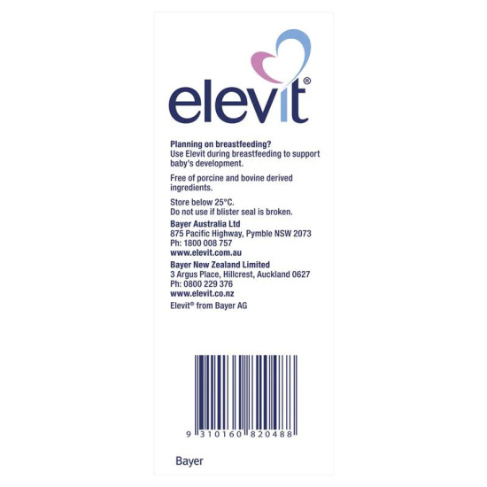 Elevit with Iodine - Pregnancy Multivitamin