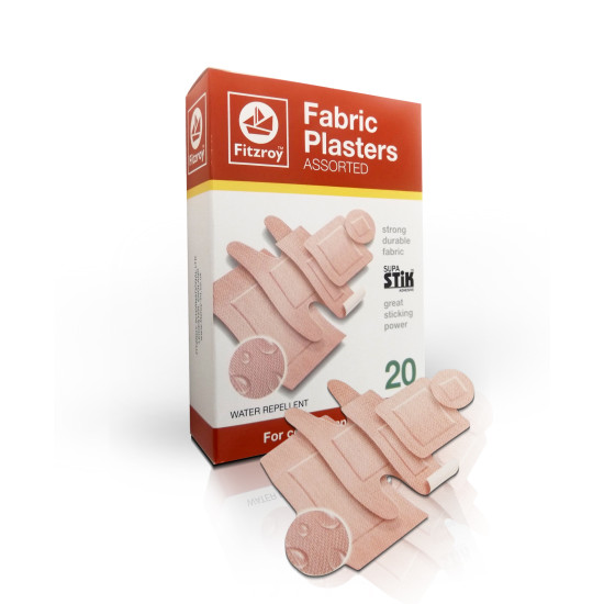 Fitzroy Assorted Fabric Plasters 20 Pieces