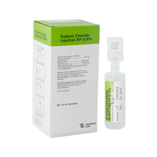 Sodium Chloride 0.9% - Saline for Injection 10ml Ampoules