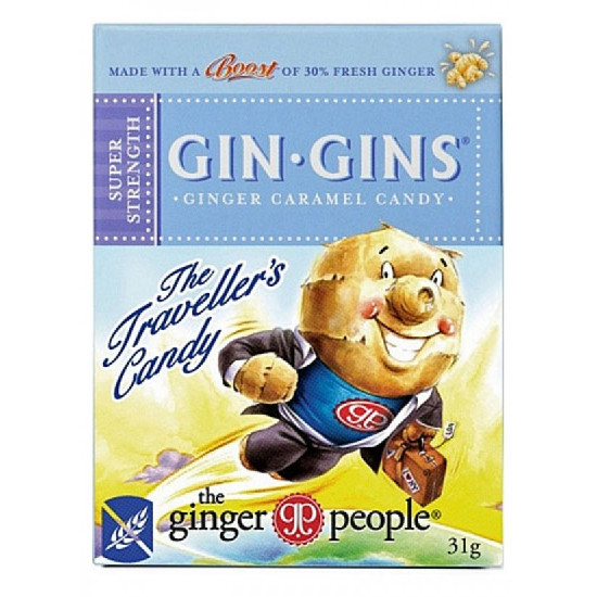 Gin Gins Chewy Ginger Candy Super Strength Travel Pack