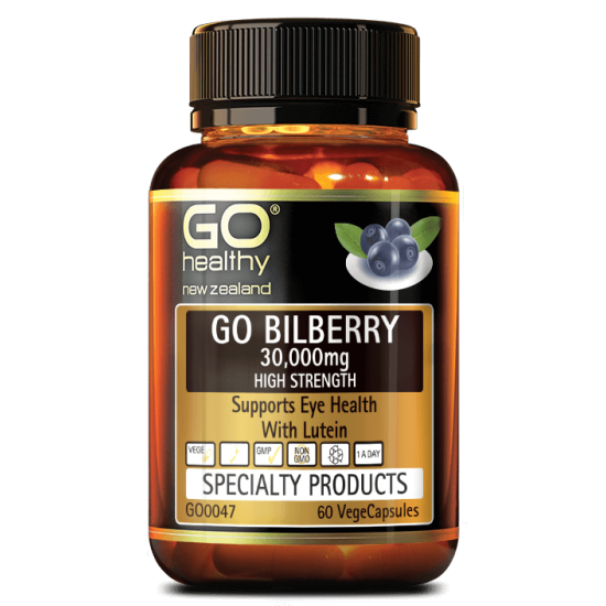 GO Healthy GO Bilberry 30,000mg 60 Capsules