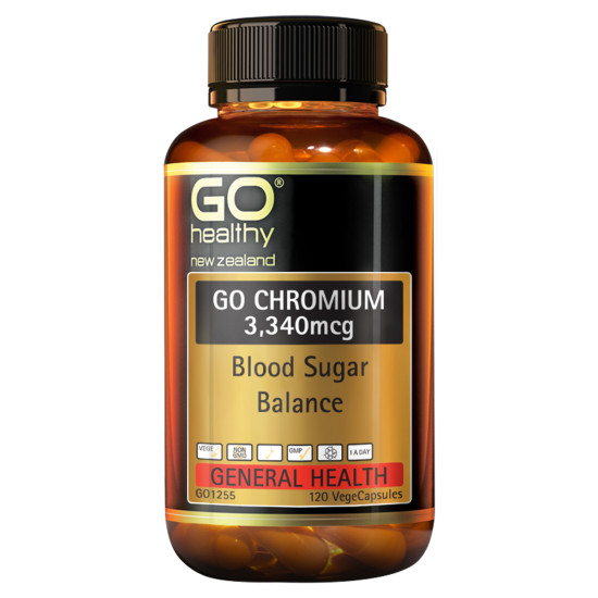 GO Healthy GO Chromium 3340mcg 120 Capsules