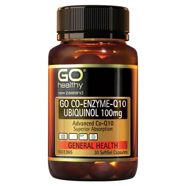 GO Healthy GO Co Enzyme Q10 Ubiquinol 100mg 30 Capsules