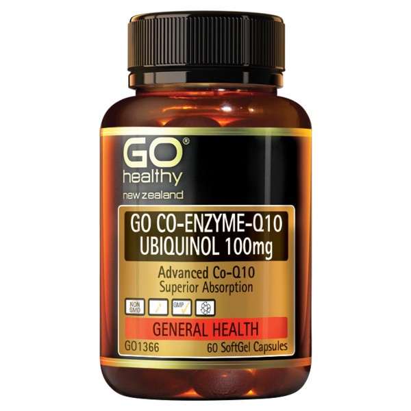 GO Healthy GO Co Enzyme Q10 Ubiquinol 100mg 60 Capsules