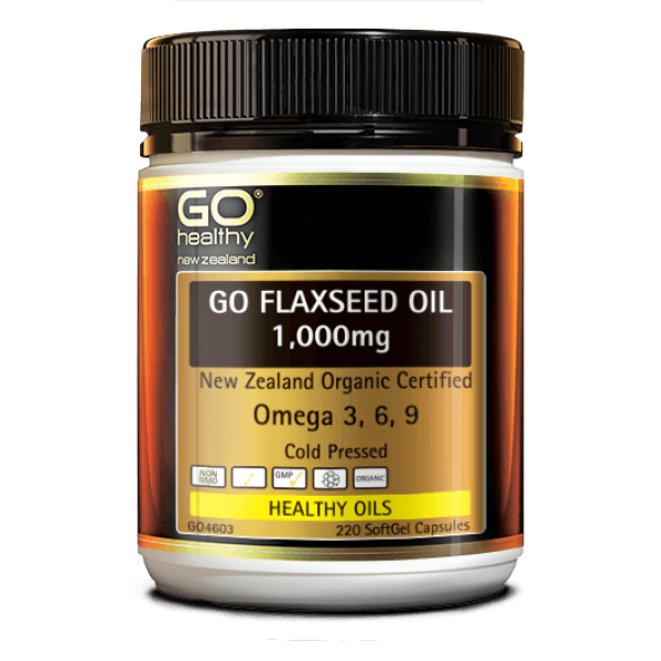 GO Healthy GO Flaxseed Oil 1000mg 220 Capsules