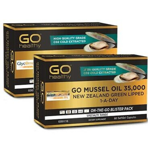 GO Healthy GO Mussel Oil 35,000mg 60 Capsules