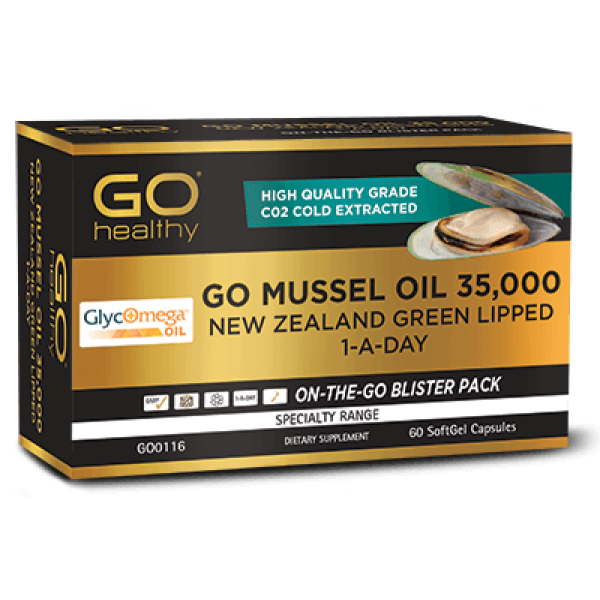 GO Healthy GO Mussel Oil 35,000mg 60 Capsules