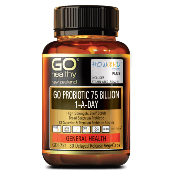 GO Healthy GO Probiotic 75 Billion 1-A-Day 30 Capsules