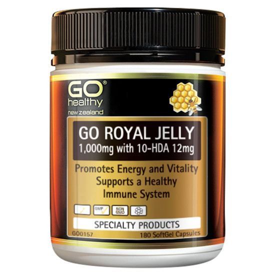 GO Healthy GO Royal Jelly 1000mg 180 Capsules