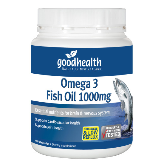 Good Health Omega 3 Fish Oil 1000mg 400 Capsules