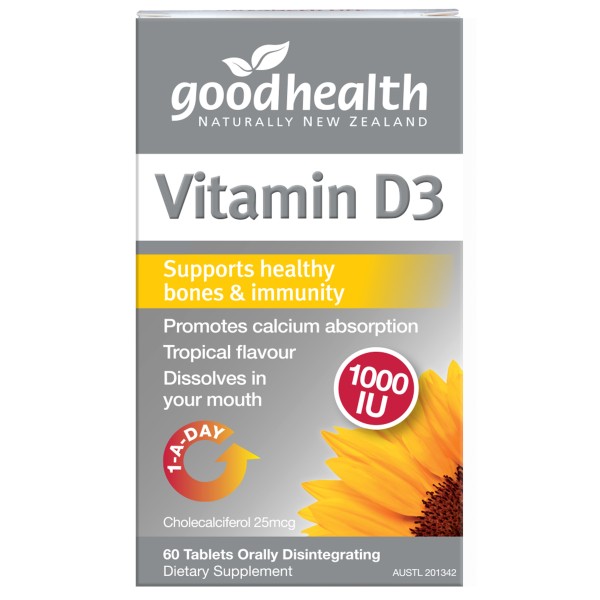 Good Health Vitamin D3 Micro-lingual 60 Tablets