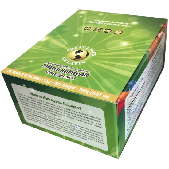 Great Lakes Gelatin Co. Collagen Hydrolysate 20 Sticks per Box