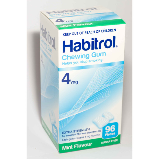 Habitrol Chewing Gum 4mg Mint Flavour 96 Pieces